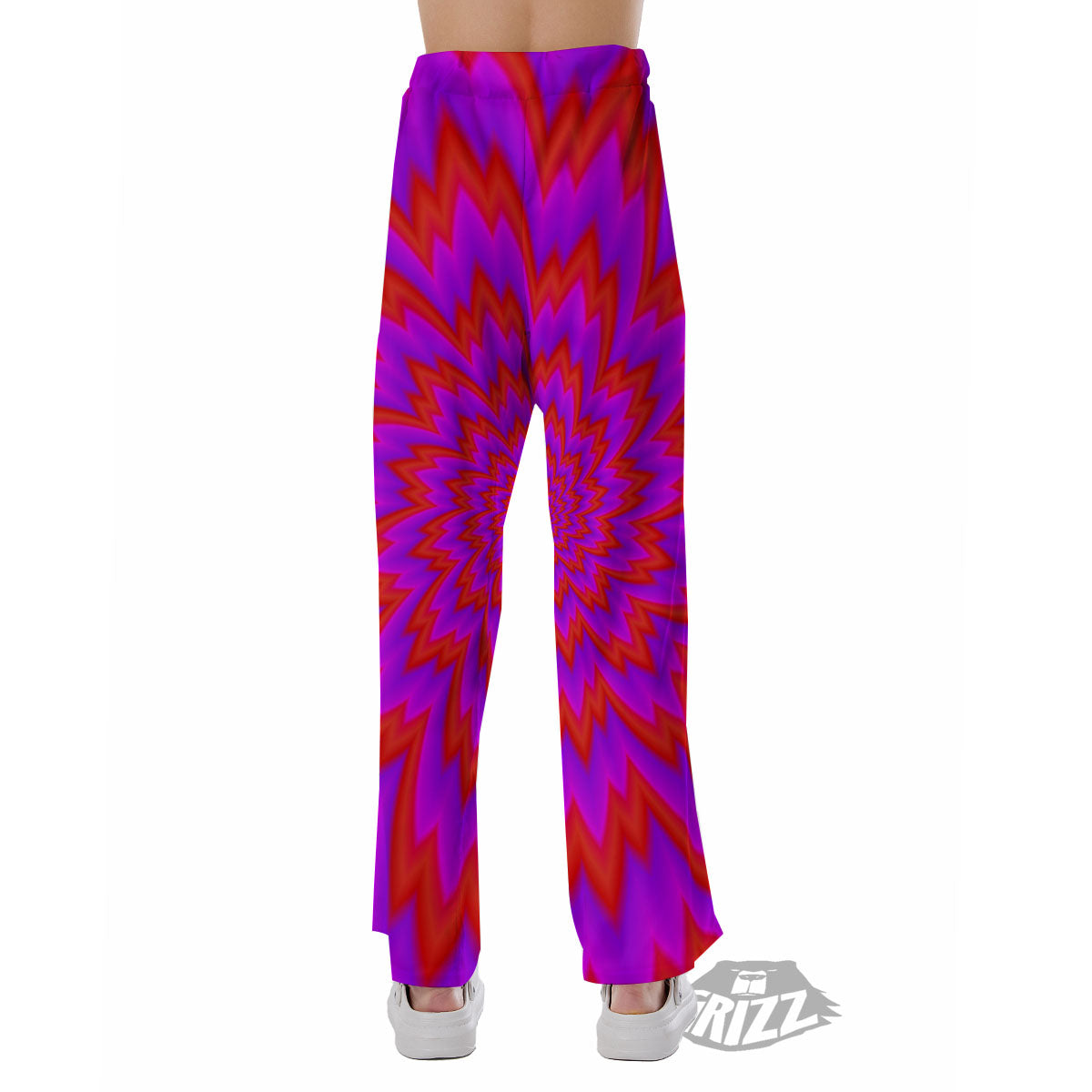 Optical Illusion Spiky Psychedelic Pajama Pants-grizzshop