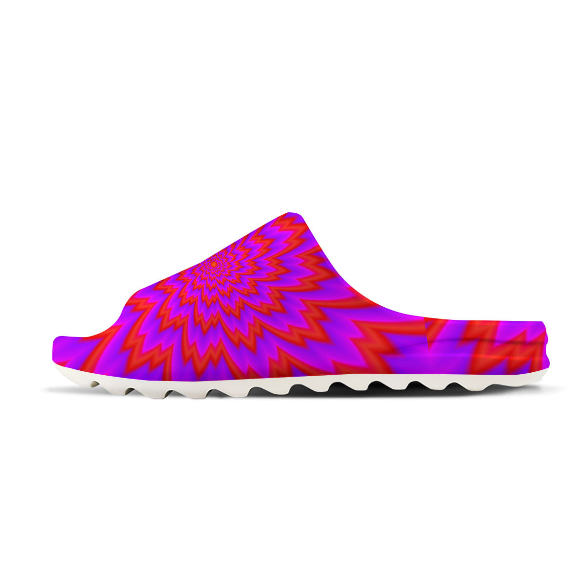 Optical Illusion Spiky Psychedelic Sandals-grizzshop