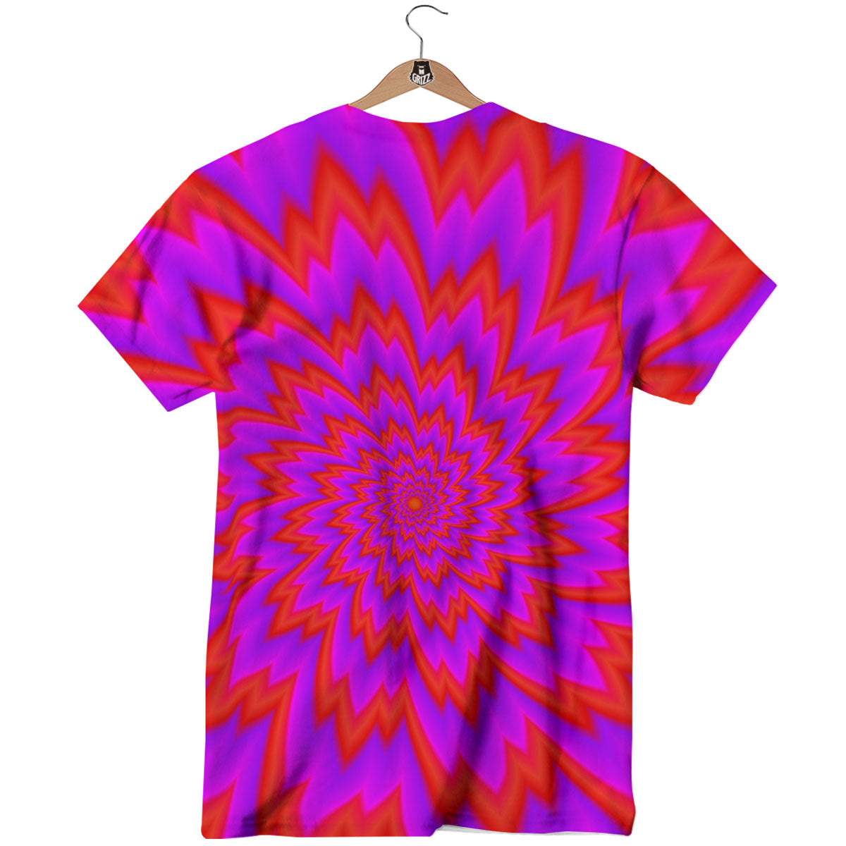 Optical Illusion Spiky Psychedelic T-Shirt-grizzshop