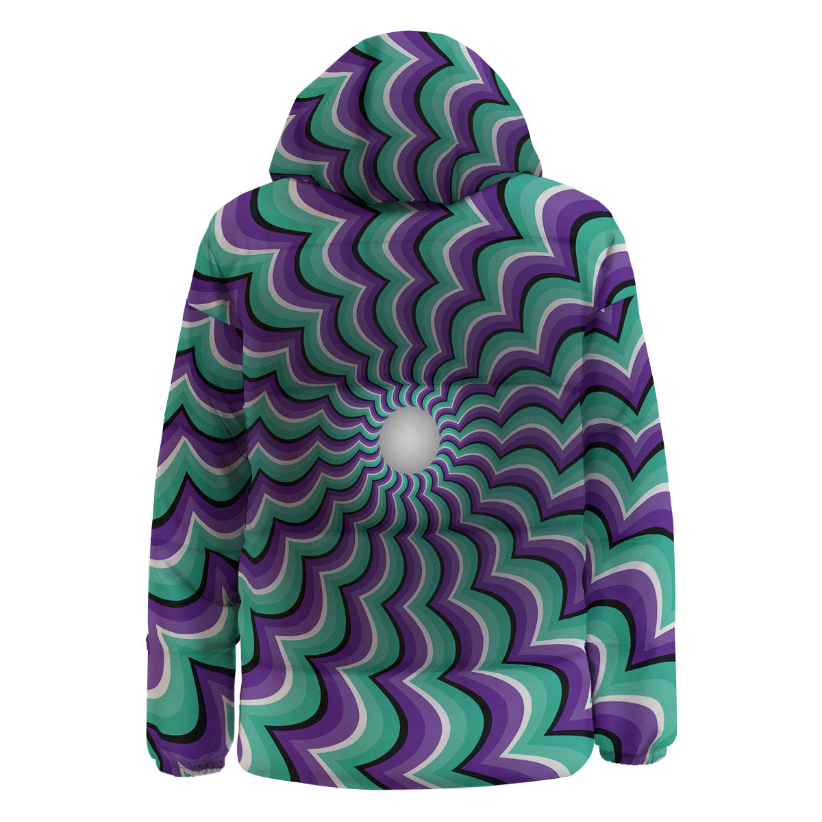 Optical Illusion Splashing Colors Moving Down Jacket-grizzshop