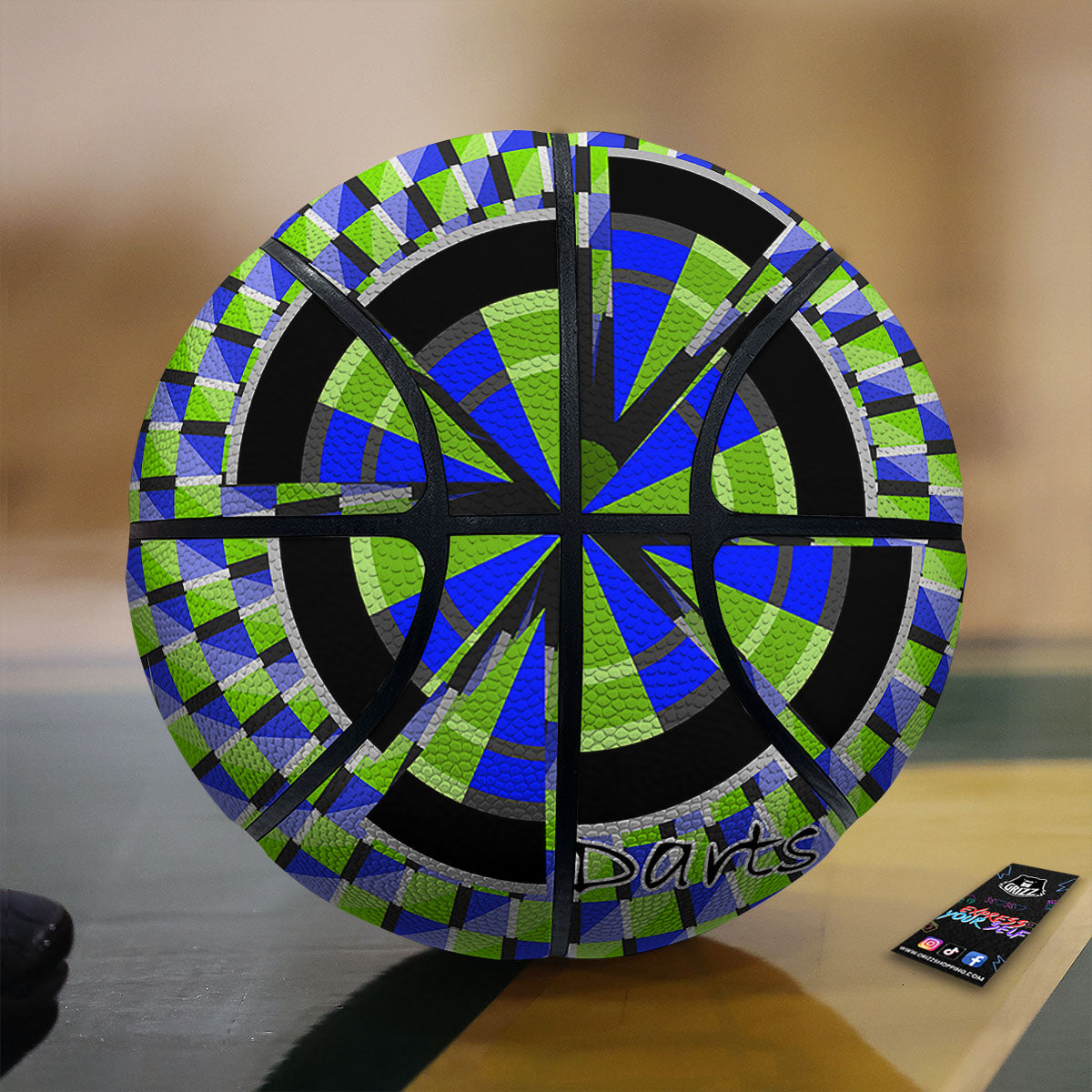 Pink And White Checkered Print Pattern Basketball