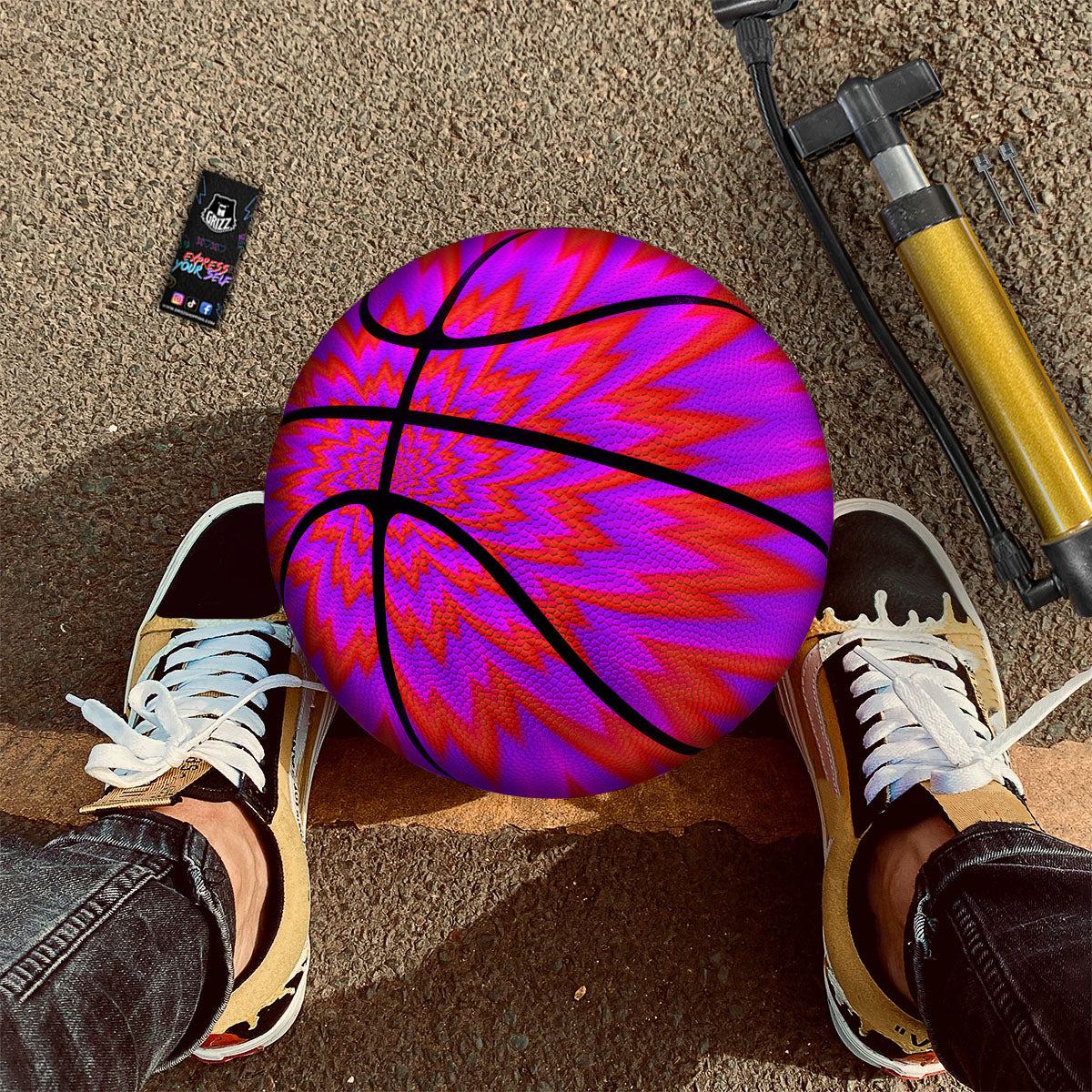Ornament Thai Print Pattern Basketball