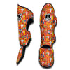 Orange Agriculture Cartoon Print Pattern Muay Thai Shin Guards-grizzshop