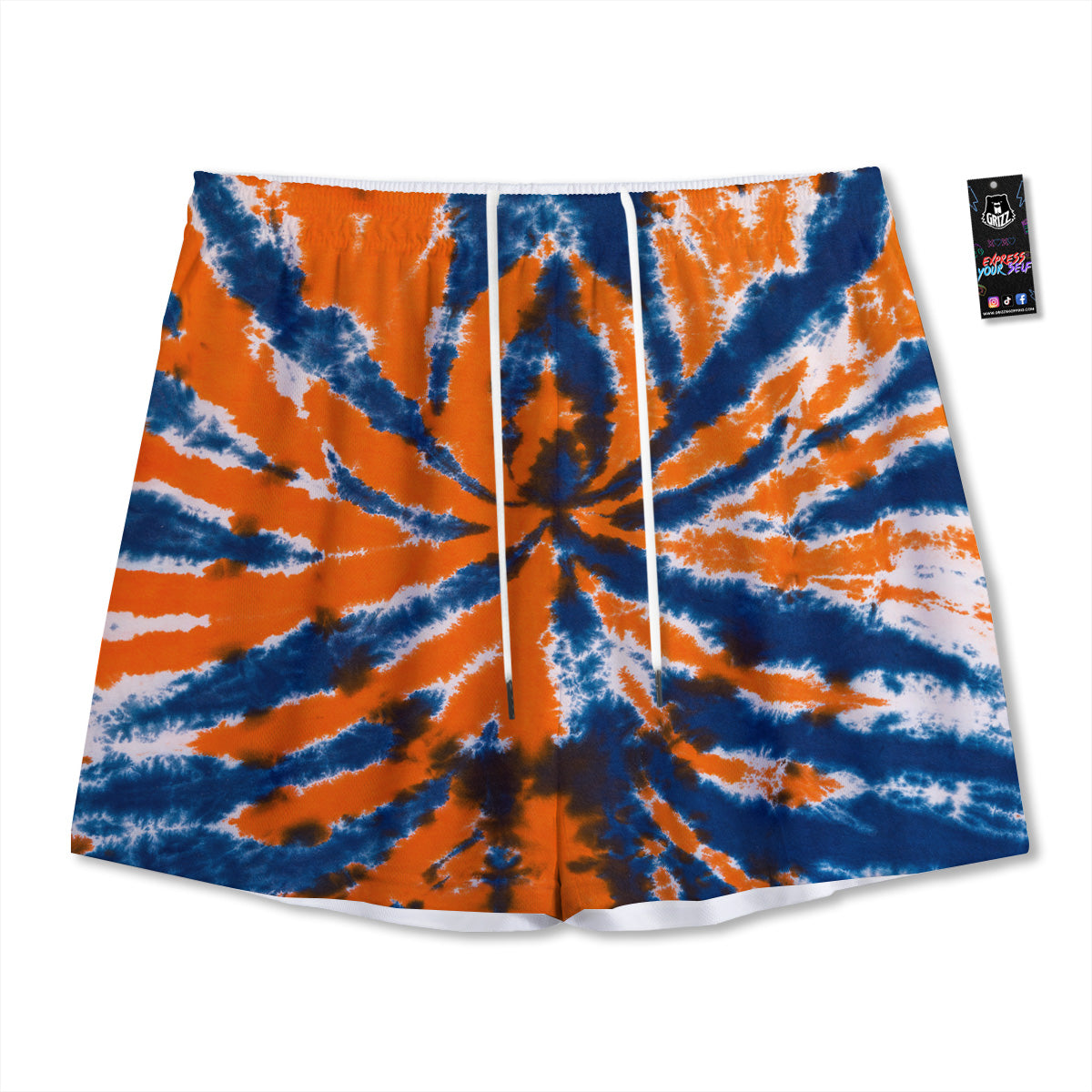 Monstera Green Tropical Print Pattern Mesh Shorts