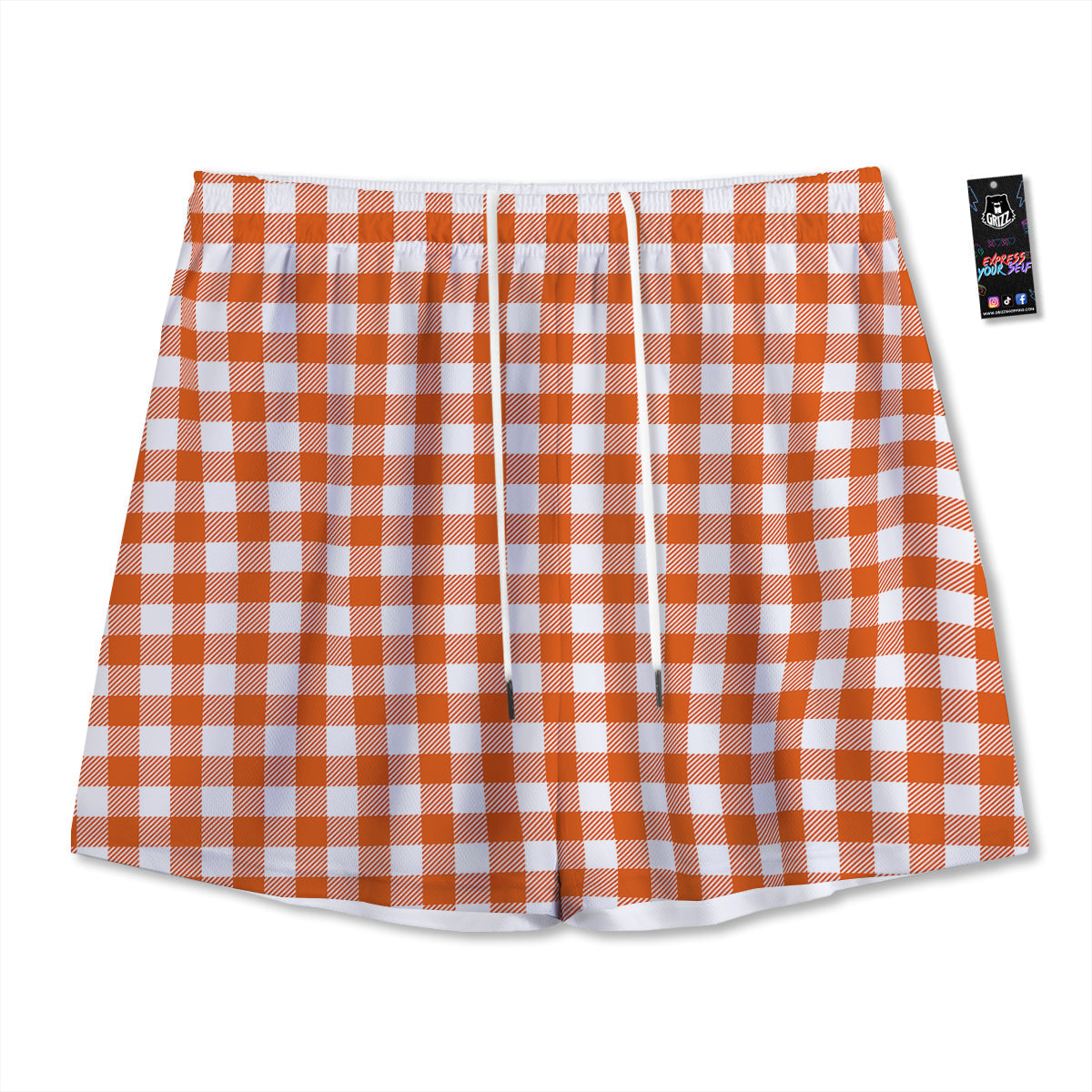 Monstera Leaf Green Print Mesh Shorts