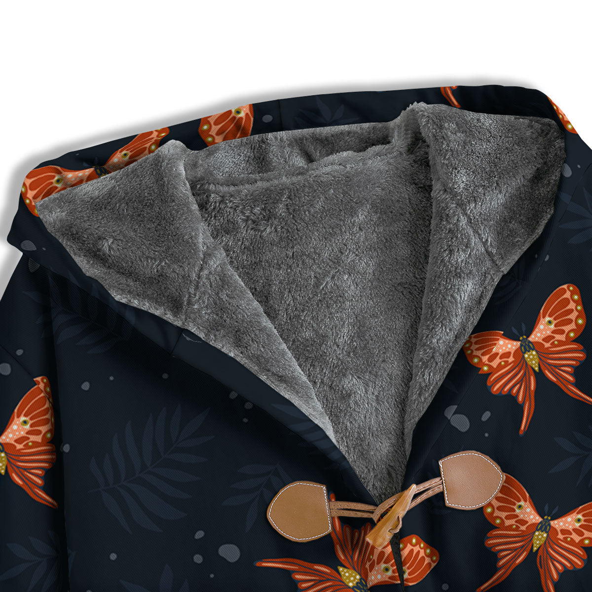 Orange Butterfly Monarch Print Pattern Men's Windbreaker Jacket-grizzshop