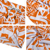 Orange Urban Graffiti Text Print Pattern Men's Running Shorts-grizzshop