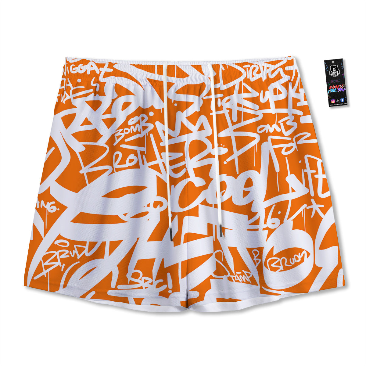 Pharaohs And Gods Egyptian Print Mesh Shorts