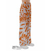 Orange Urban Graffiti Text Print Pattern Pajama Pants-grizzshop