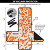 Orange Urban Graffiti Text Print Pattern Recliner Protector-grizzshop