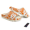 Orange Urban Graffiti Text Print Pattern Sandals-grizzshop