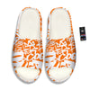 Orange Urban Graffiti Text Print Pattern Sandals-grizzshop