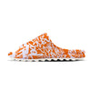 Orange Urban Graffiti Text Print Pattern Sandals-grizzshop