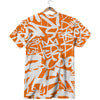 Orange Urban Graffiti Text Print Pattern T-Shirt-grizzshop