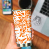 Orange Urban Graffiti Text Print Pattern Tumbler-grizzshop