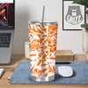 Orange Urban Graffiti Text Print Pattern Tumbler-grizzshop