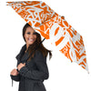 Orange Urban Graffiti Text Print Pattern Umbrella-grizzshop