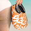 Orange Urban Graffiti Text Print Pattern Water Shoes-grizzshop