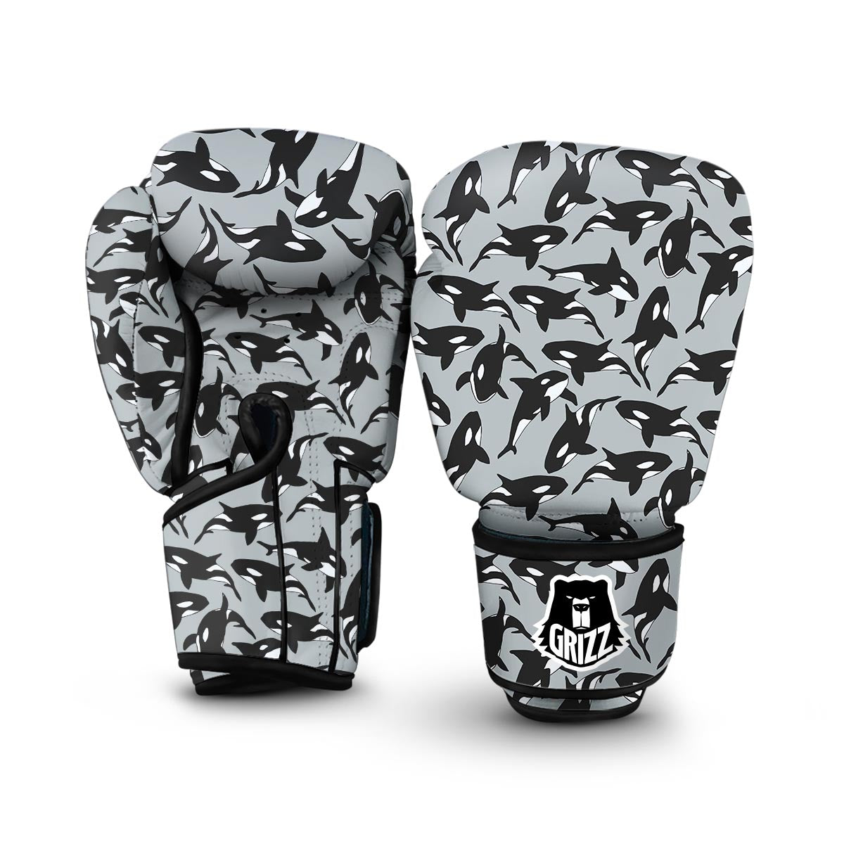 Orca Killer Whale Print Pattern Boxing Gloves-grizzshop