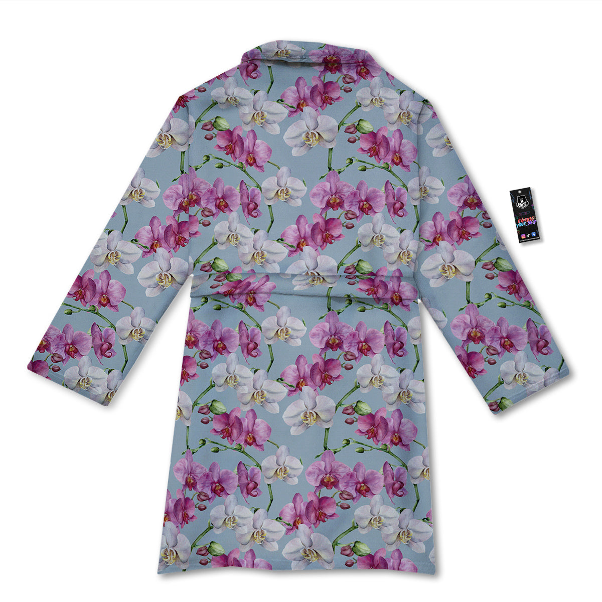 Orchid Cute Print Bathrobe-grizzshop