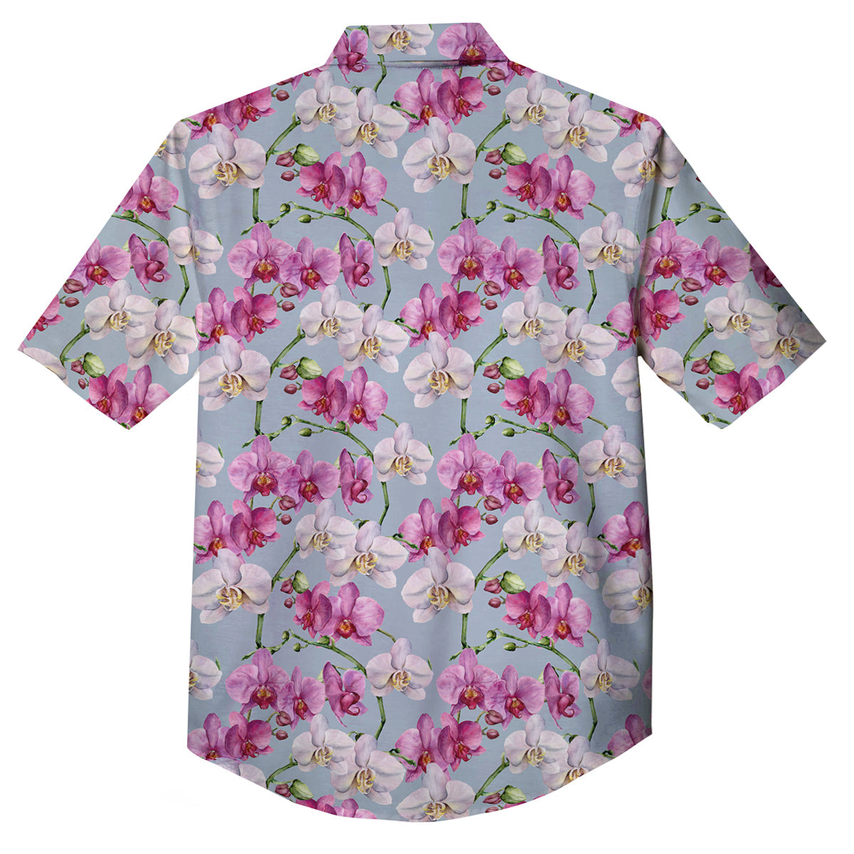 Orchid Cute Print Button Up Shirt-grizzshop