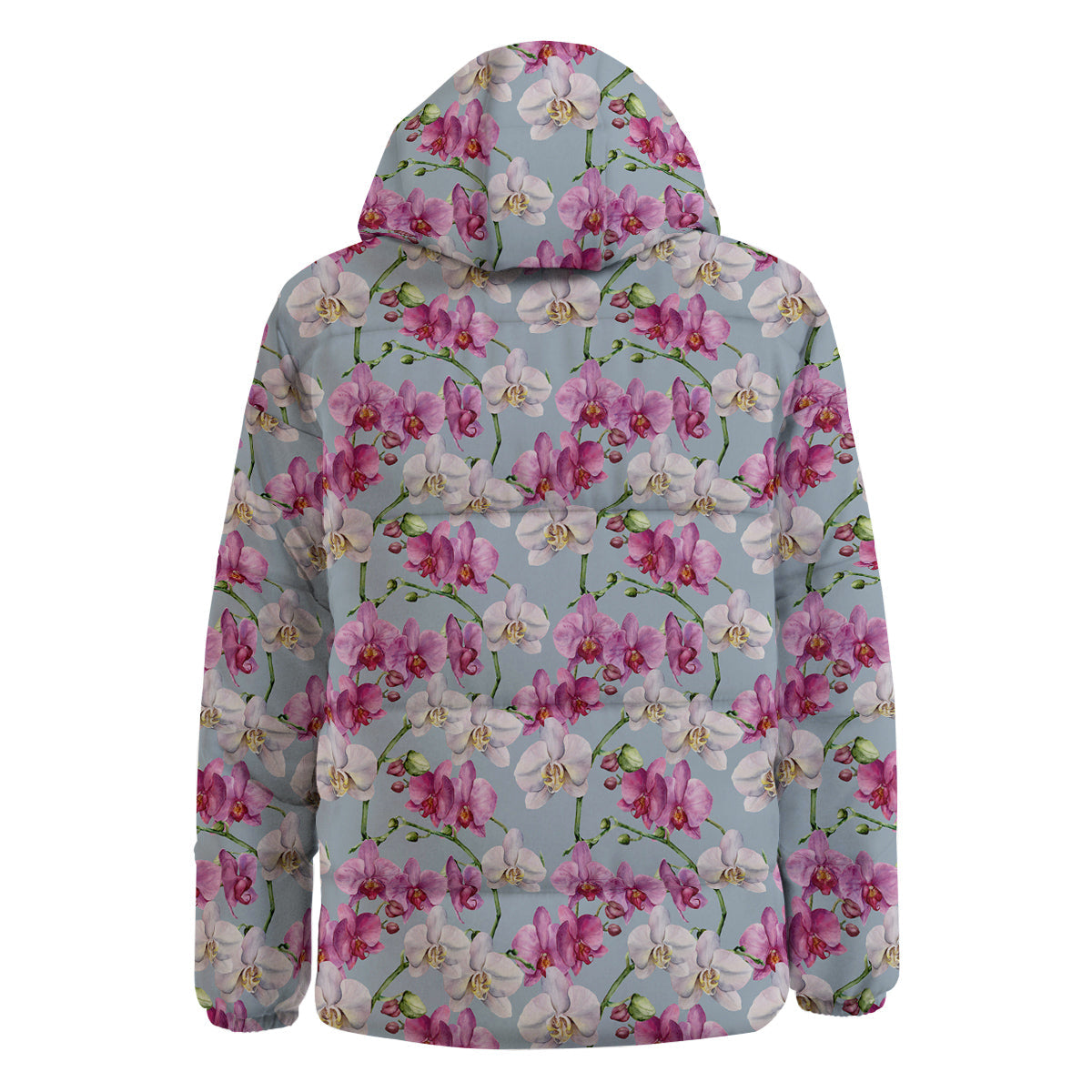 Orchid Cute Print Down Jacket-grizzshop