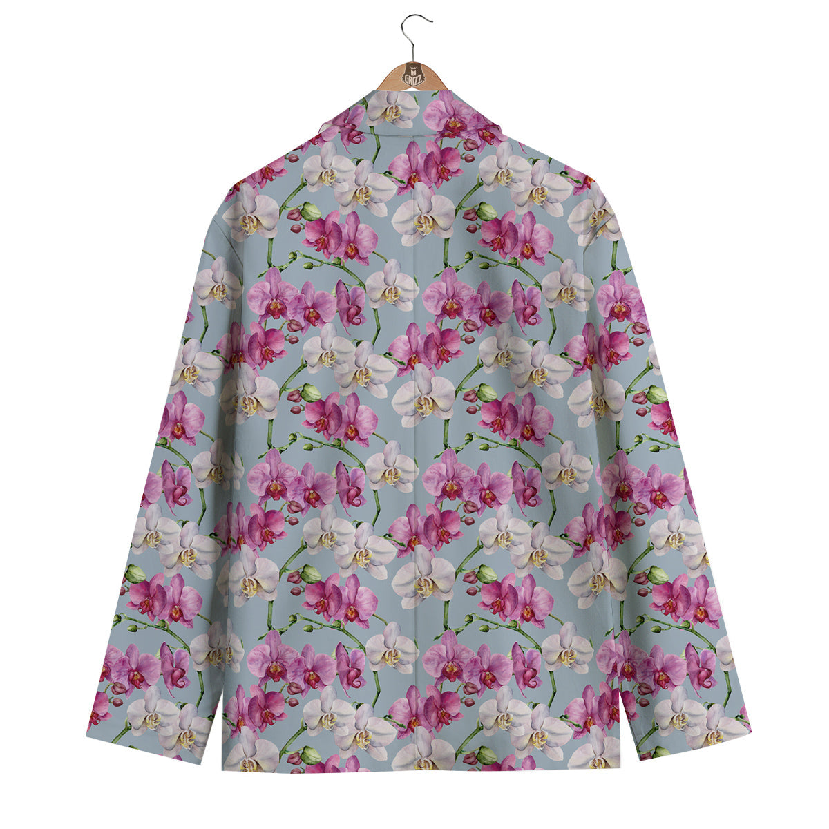 Orchid Cute Print Men's Blazer-grizzshop