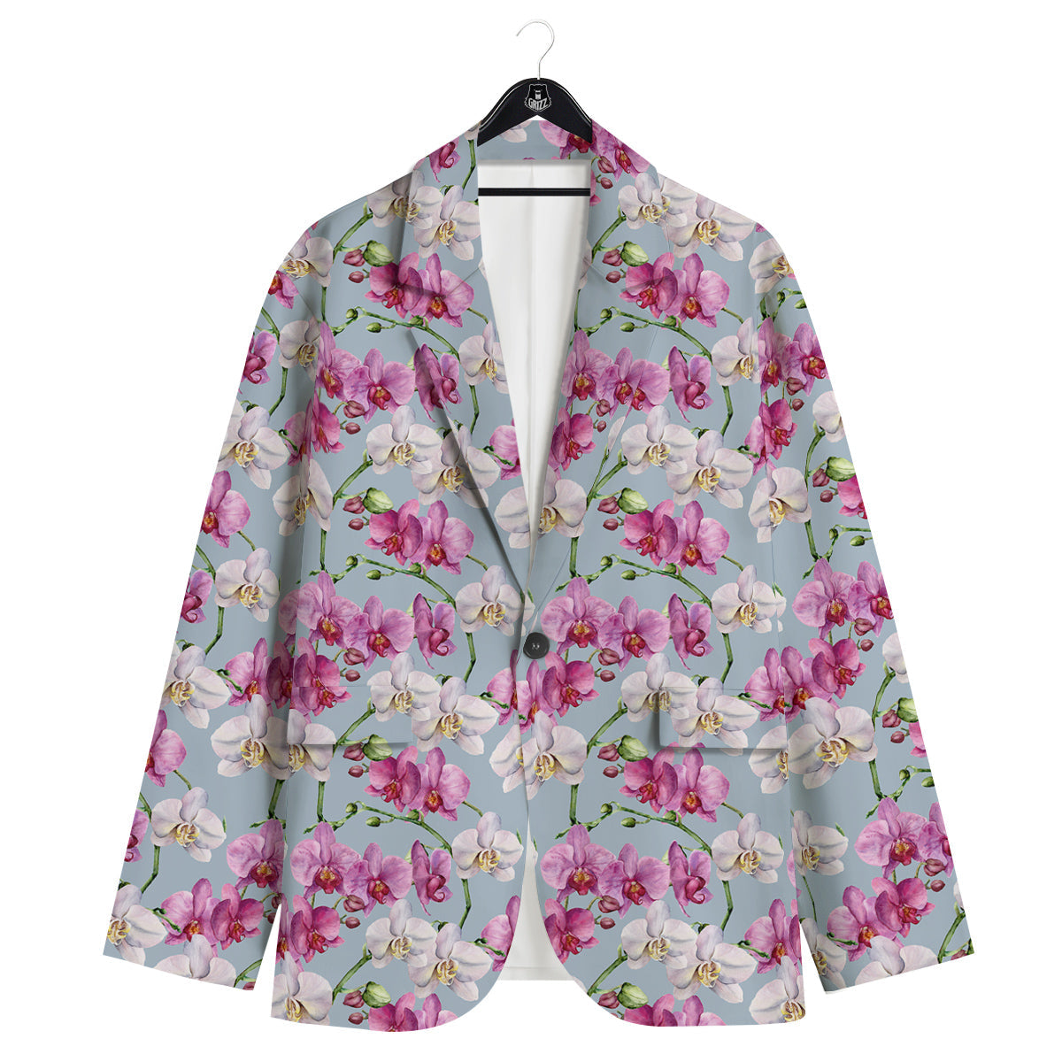 Orchid Cute Print Men's Sport Coat-grizzshop
