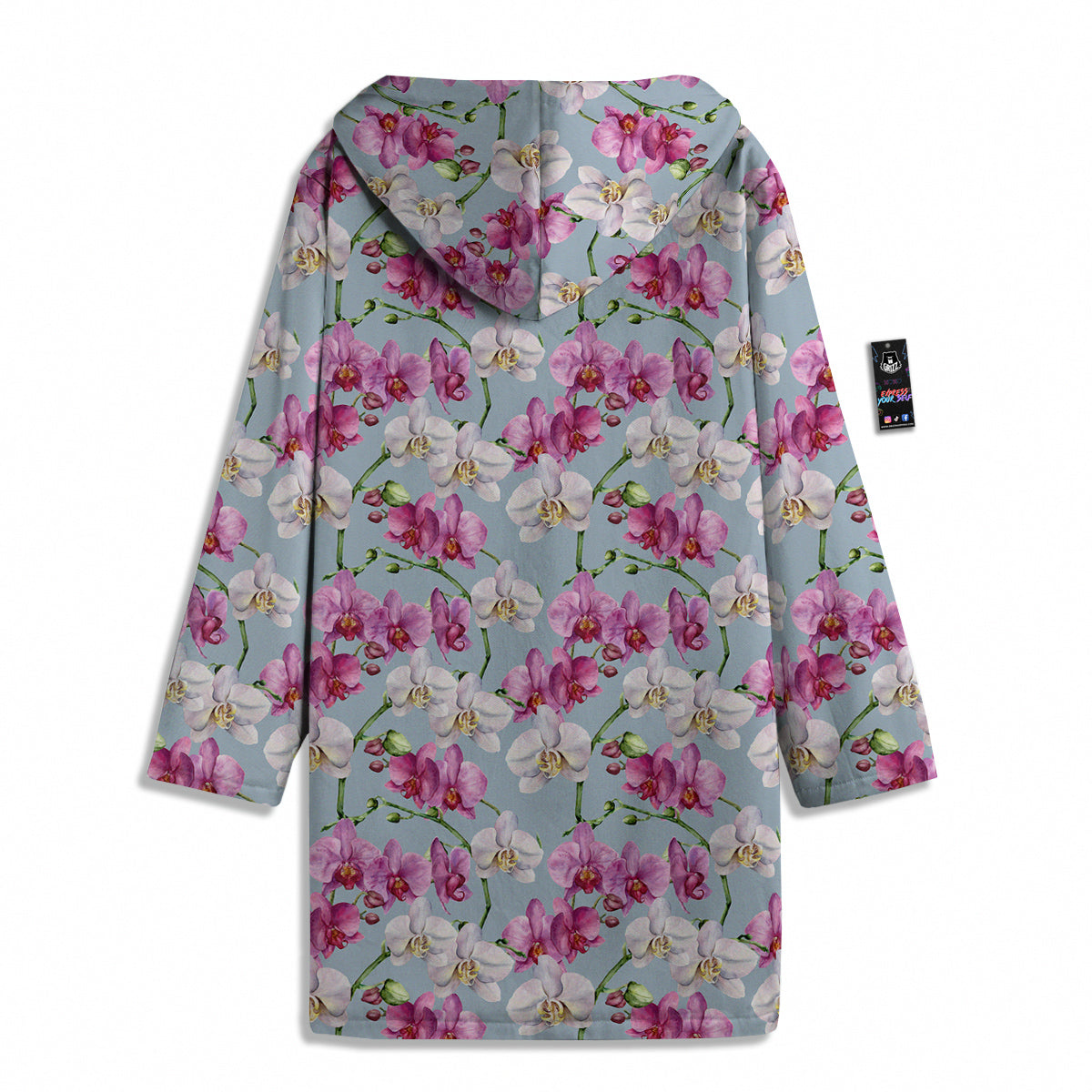 Orchid Cute Print Men's Windbreaker Jacket-grizzshop