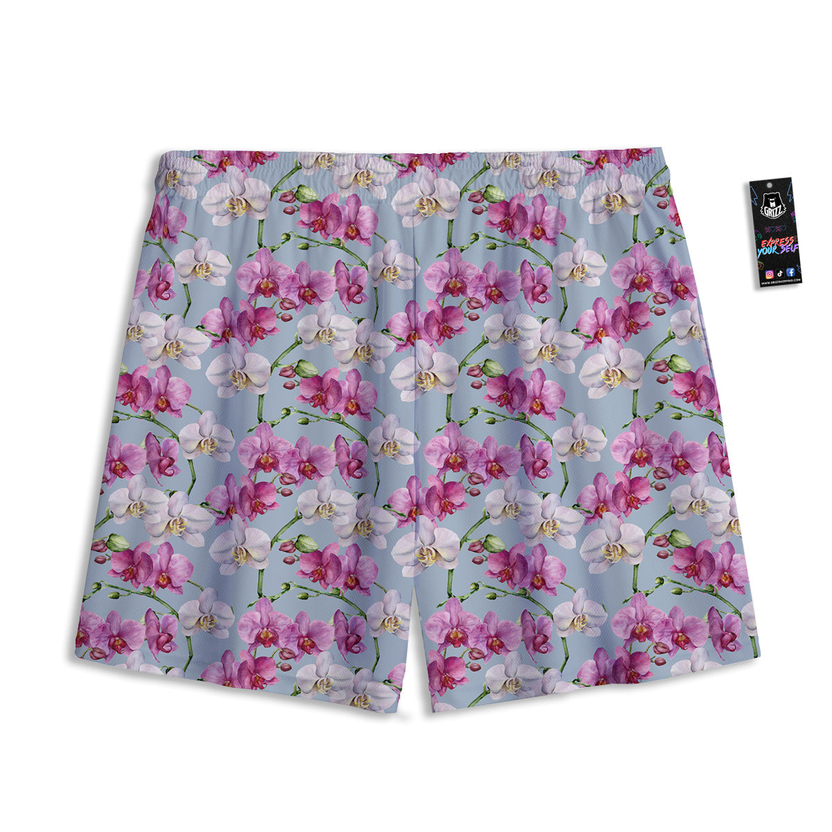 Orchid Cute Print Mesh Shorts