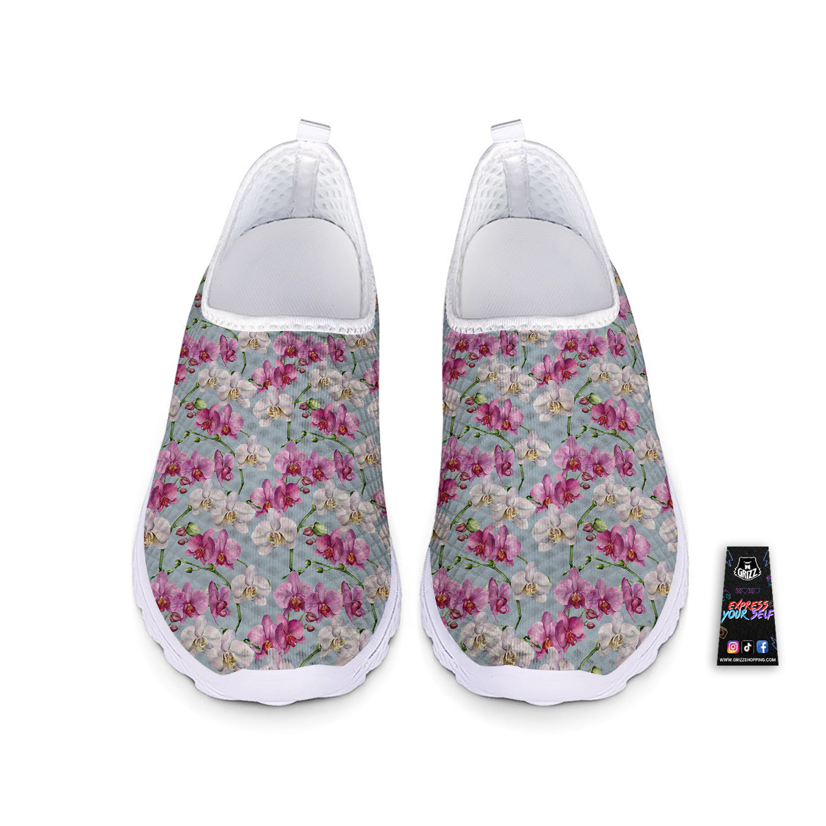 Orchid Cute Print Nurse Shoes-grizzshop