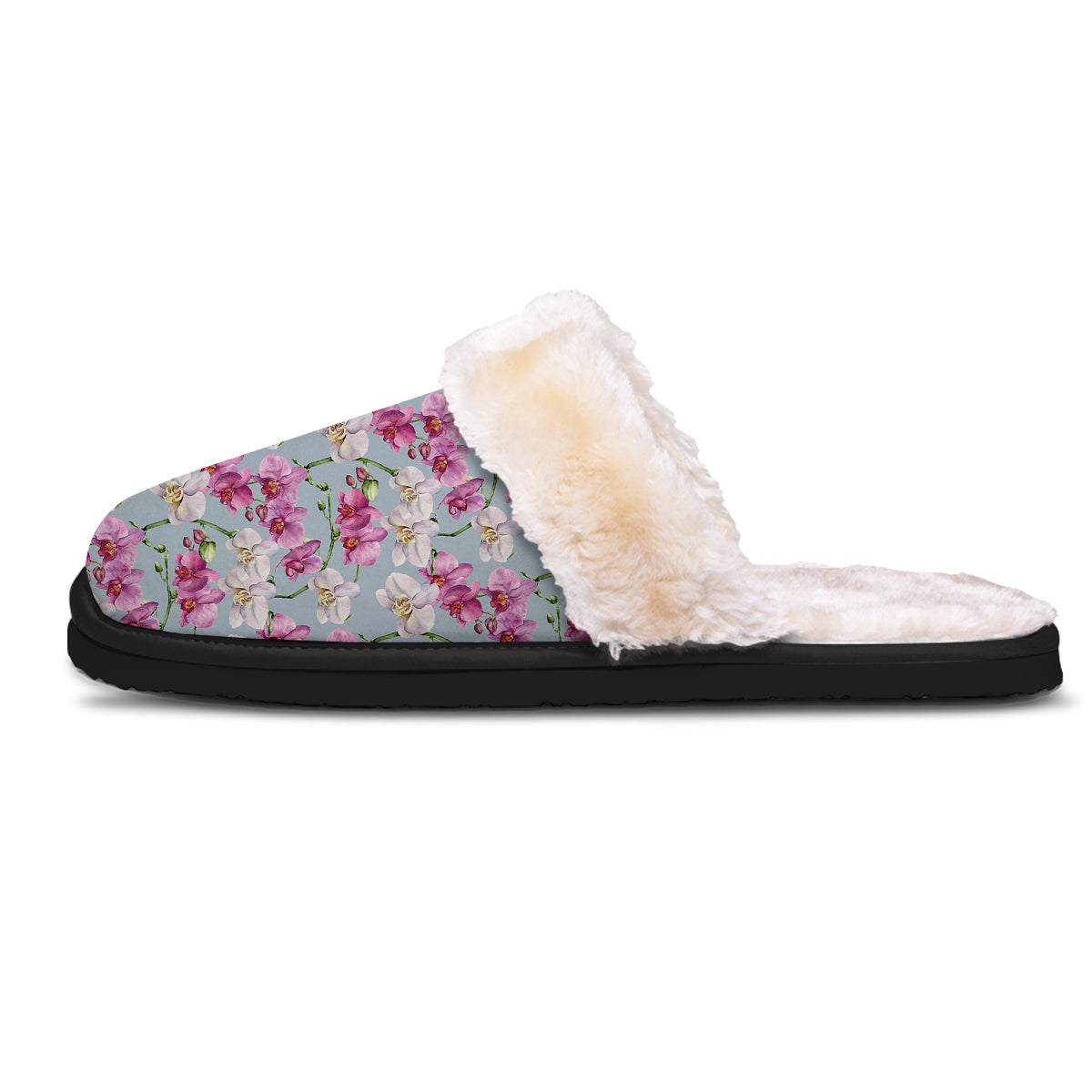 Orchid Cute Print Slippers-grizzshop