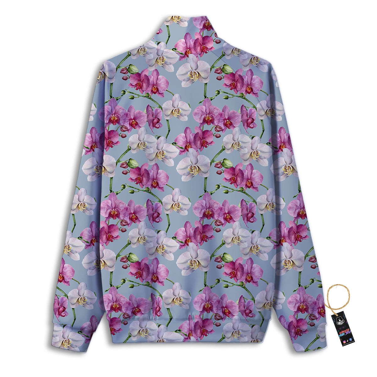 Orchid Cute Print Track Jacket-grizzshop