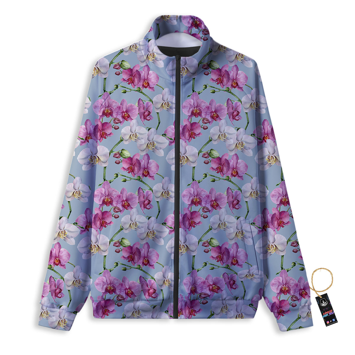 Orchid Cute Print Track Jacket-grizzshop