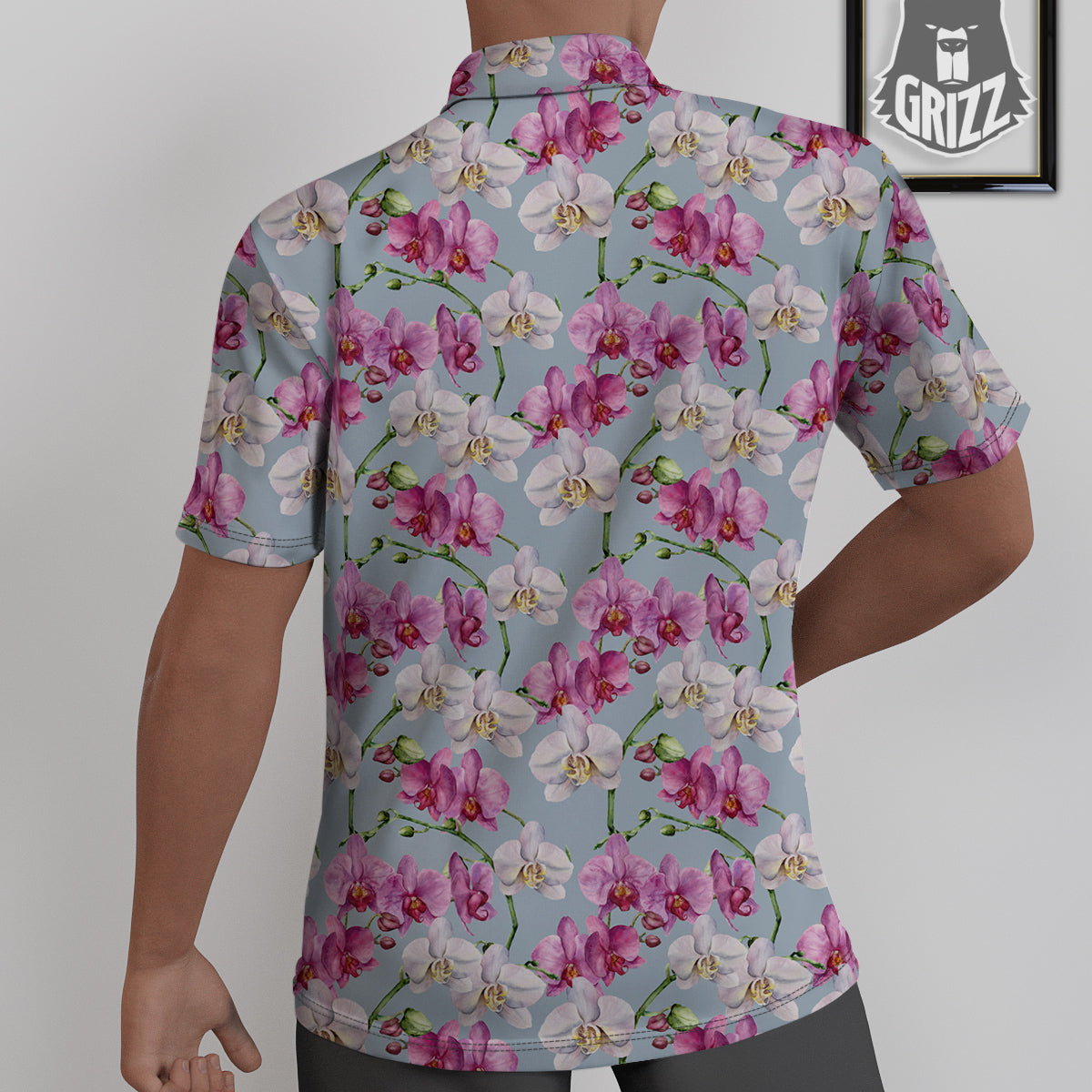 Orchid Cute Print Untucked Shirts-grizzshop