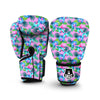 Orchid Exotic Pink Print Pattern Boxing Gloves-grizzshop