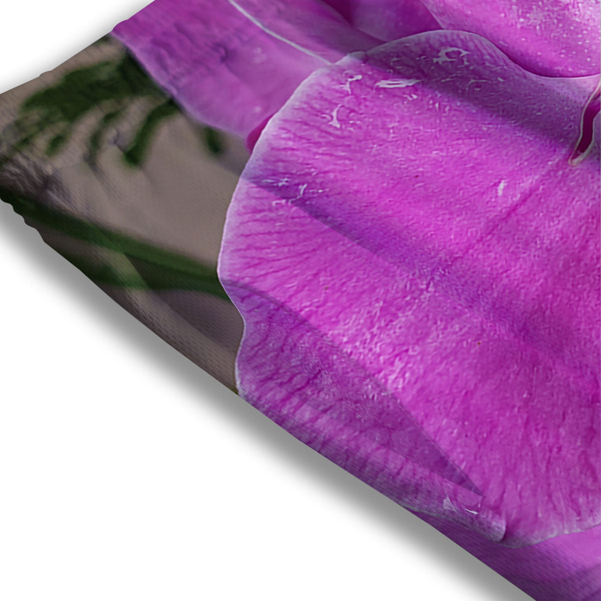 Orchid Flower Magenta Print Mesh Shorts