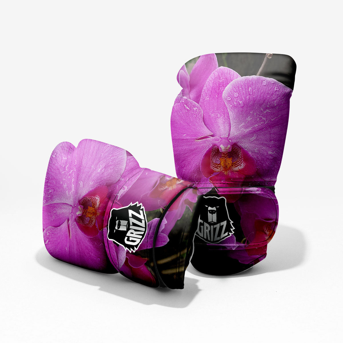 Orchid Flower Magenta Print Pro Boxing Glove
