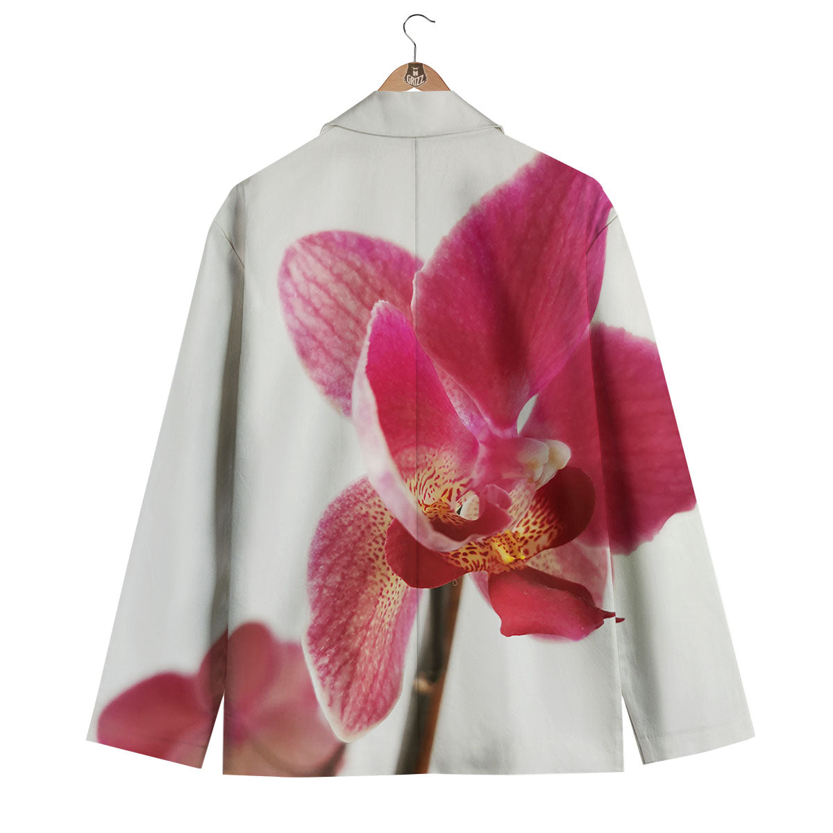 Orchid Flower Pink Print Men's Blazer-grizzshop
