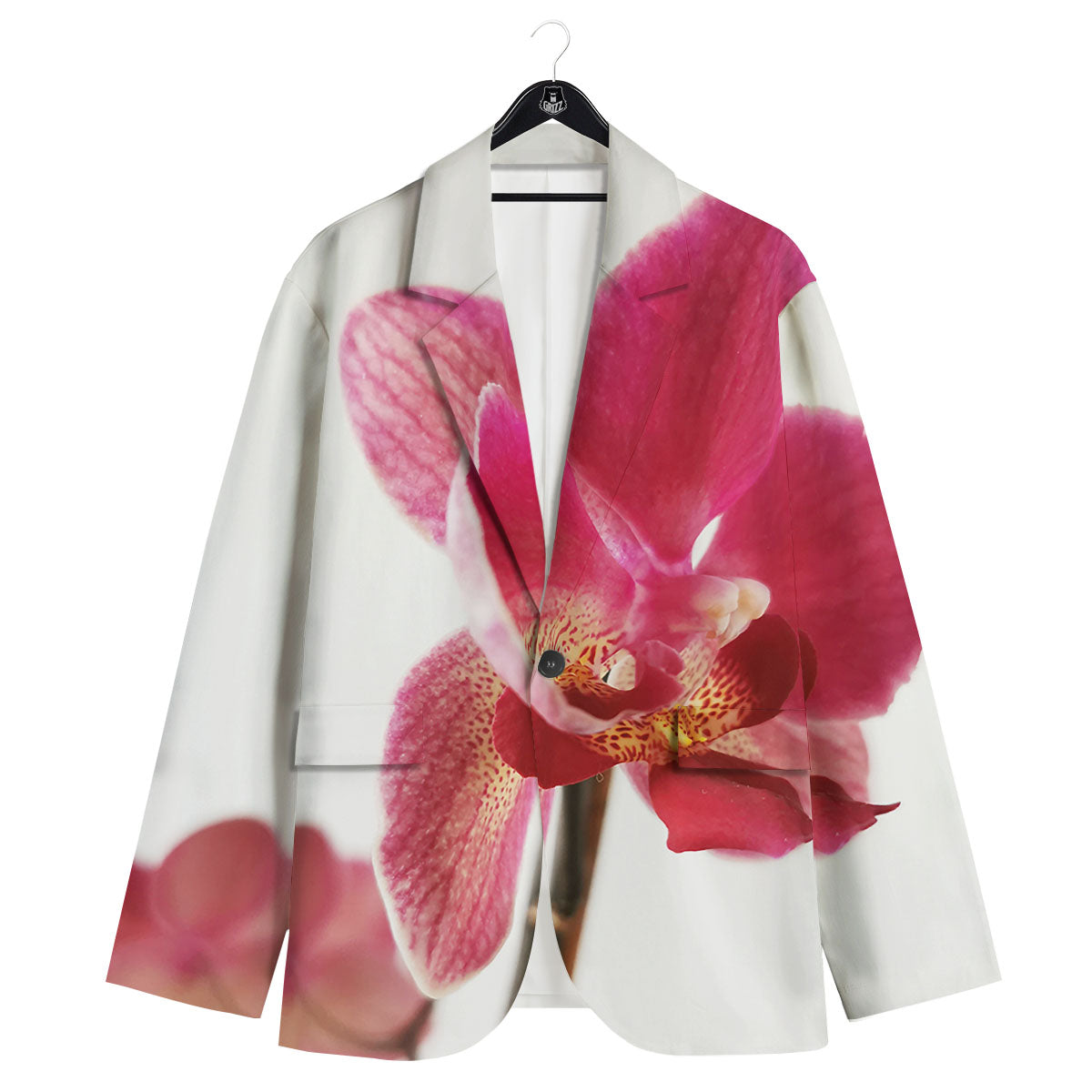 Orchid Flower Pink Print Men's Sport Coat-grizzshop