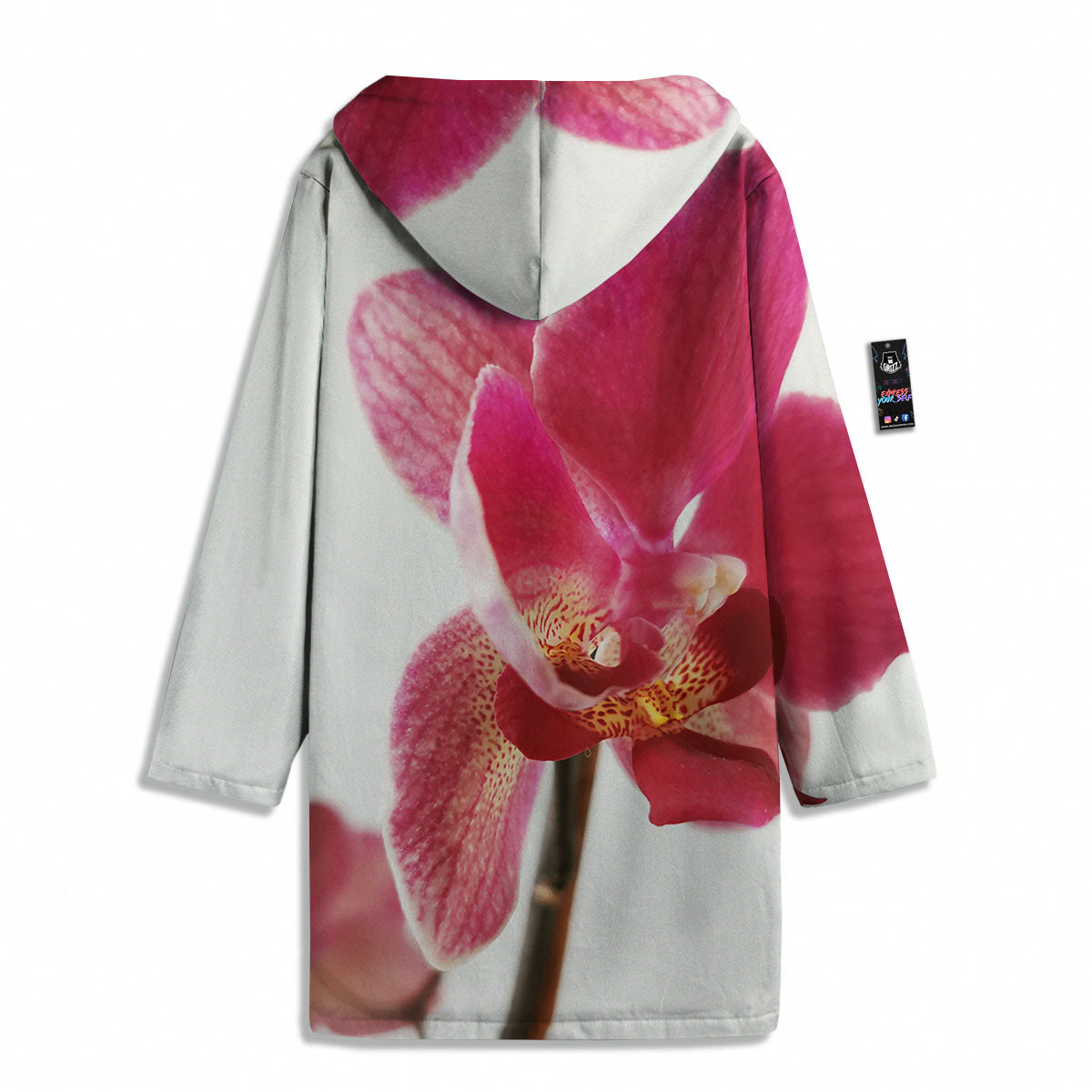 Orchid Flower Pink Print Men's Windbreaker Jacket-grizzshop