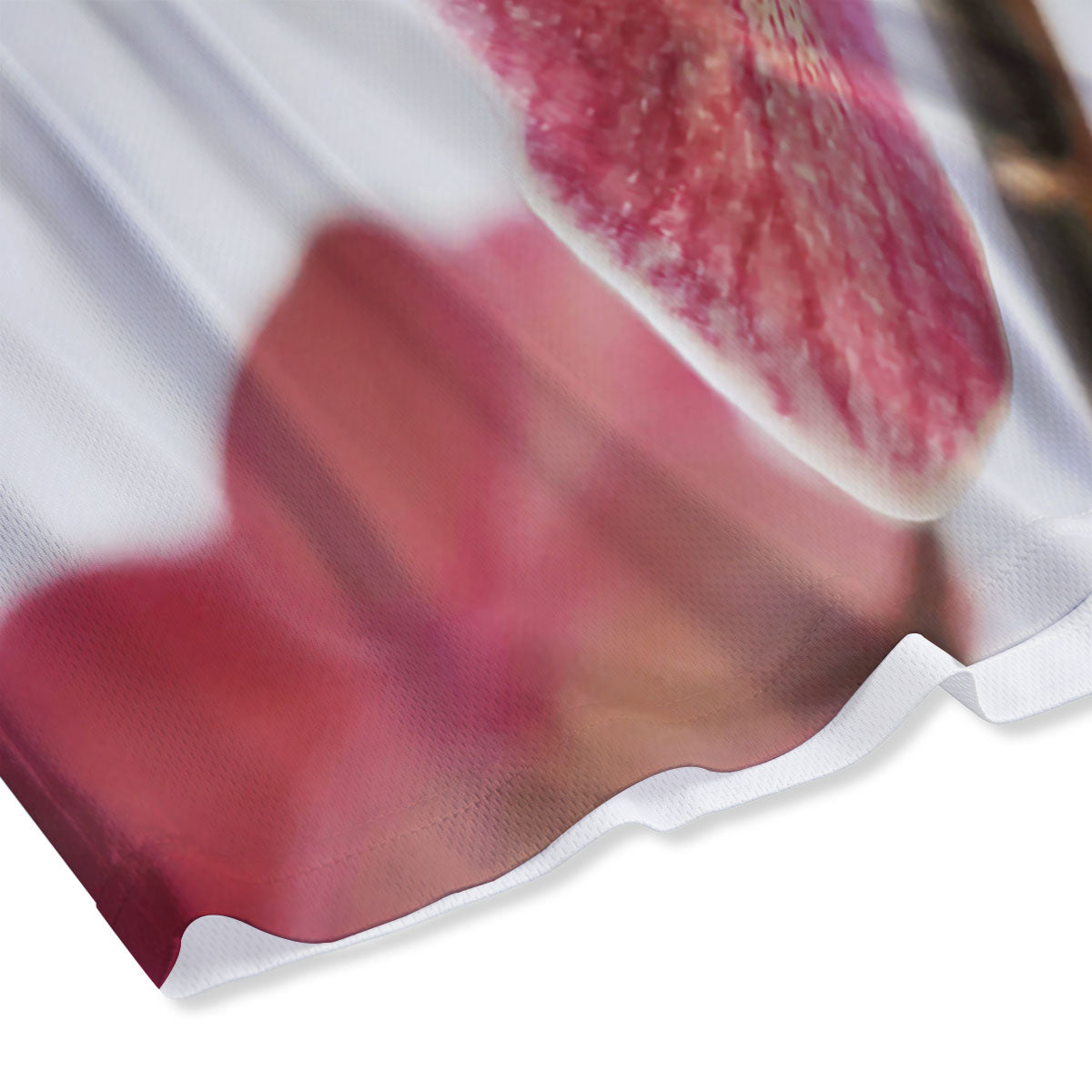 Orchid Flower Pink Print Mesh Shorts
