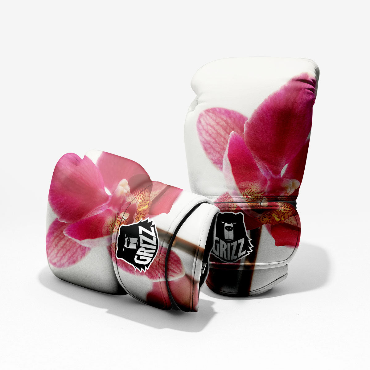Orchid Flower Pink Print Pro Boxing Glove