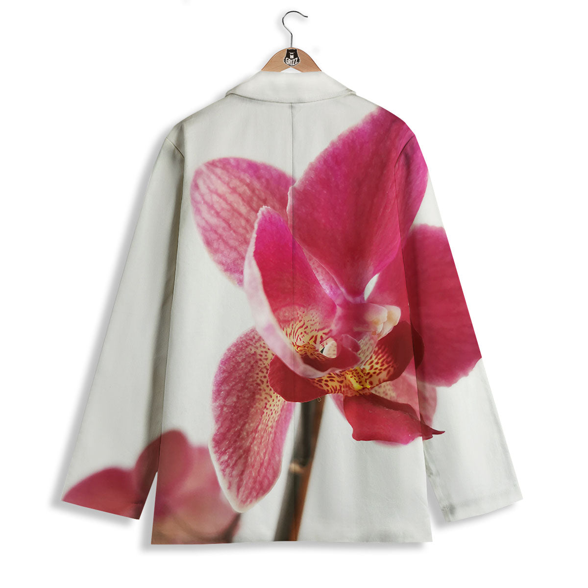 Orchid Flower Pink Print Women's Blazer-grizzshop