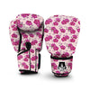 Orchid Purple Print Pattern Boxing Gloves-grizzshop