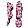 Orchid Purple Print Pattern Muay Thai Shin Guards-grizzshop