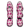 Orchid Purple Print Pattern Muay Thai Shin Guards-grizzshop