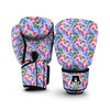 Orchid Watercolor Purple Print Pattern Boxing Gloves-grizzshop