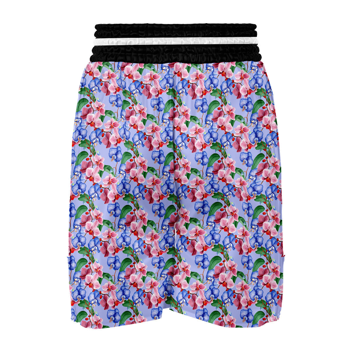 Orchid Watercolor Purple Print Pattern Boxing Shorts-grizzshop