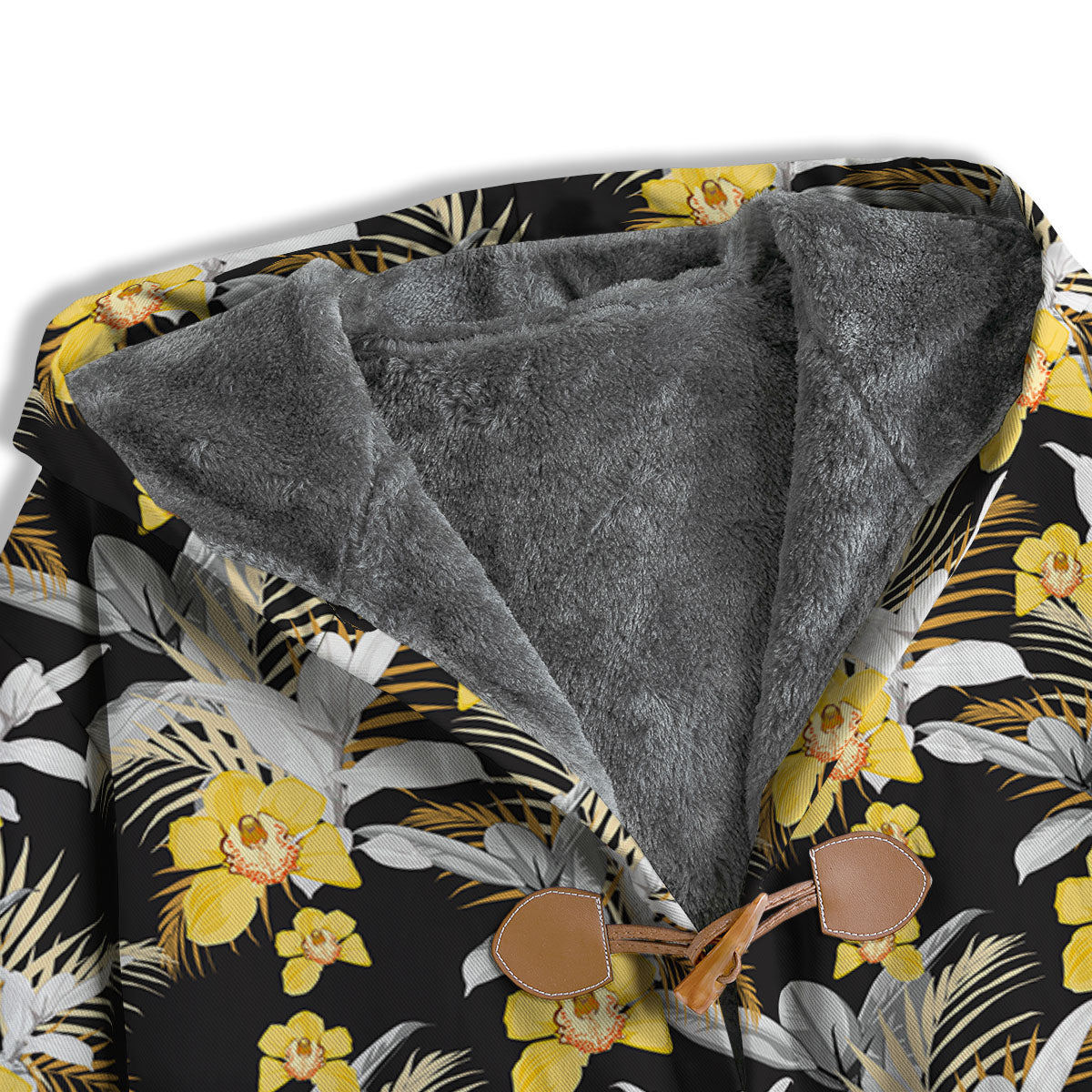 Orchid Yellow Print Pattern Men's Windbreaker Jacket-grizzshop